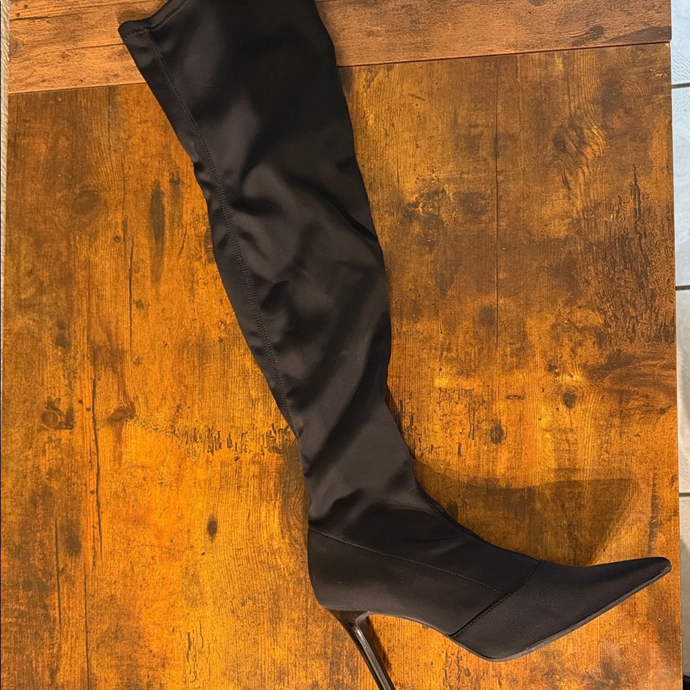 a new day Black Over the Knee Boots